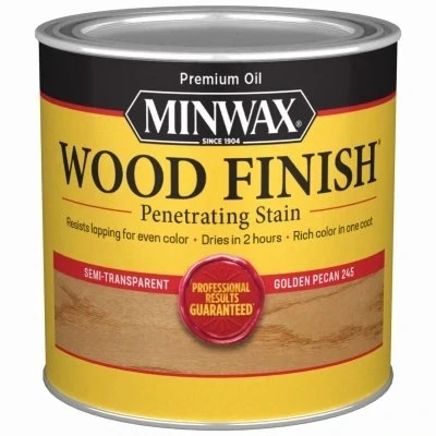 Minwax 224504444 Golden Pecan Wood Stain, 1/2Pt
