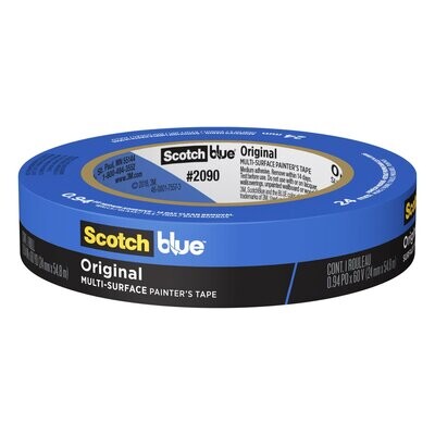 Scotch Blue 2090-24NC Blue Masking Tape, 1&quot;X60Yd