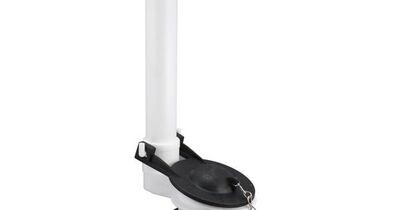 White Plastic Flush Valve Assy