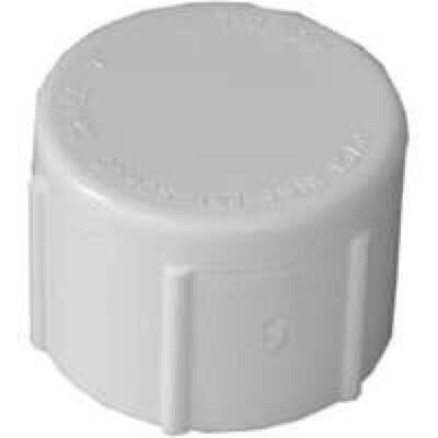 LASCO 448010BC PVC Threaded Cap, 1&quot;