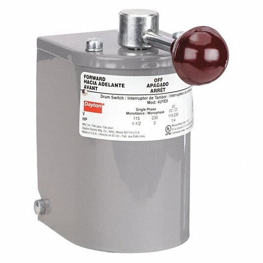 Reversing Drum Switch, 2HP 115V,  3HP 230V