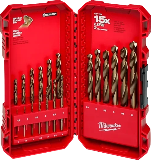 Milwaukee RED HELIX™ Cobalt Metric Drill Bit Set – 19PC