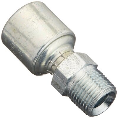 Hydraulic Fitting, 1/4&quot;X3/8&quot; Male Pipe