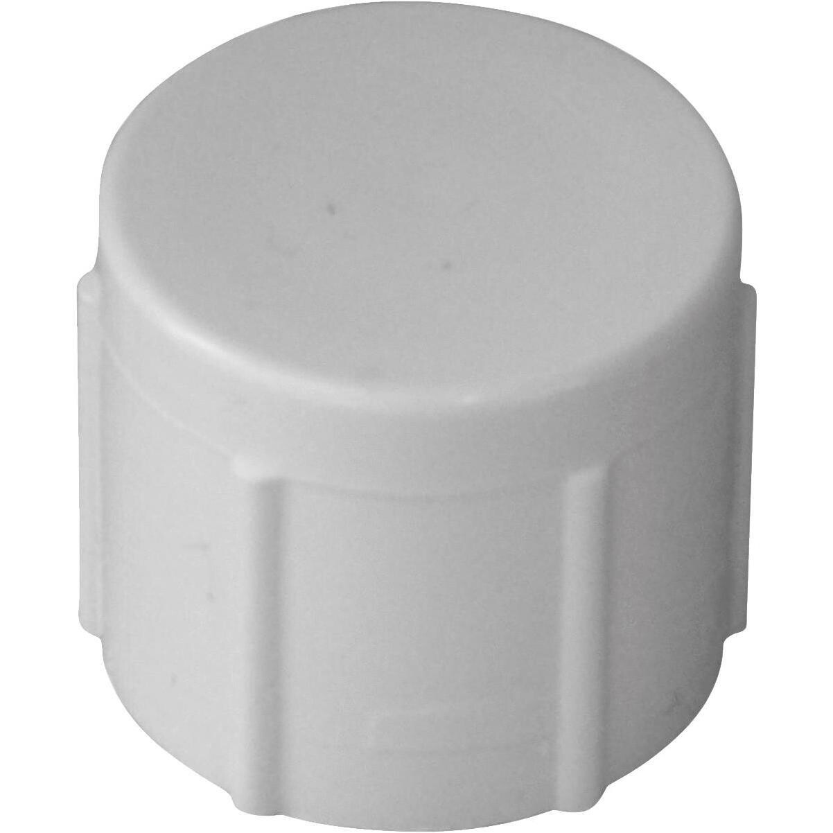 LASCO 448015BC PVC Threaded Cap, 1-1/2&quot;