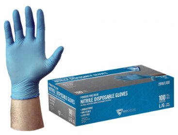 West Chester 2917-M Medium Disposable Nitrile Gloves, 100Bx