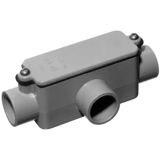 Carlon E983FR-CTN PVC Conduit Body, 1&quot; Type T