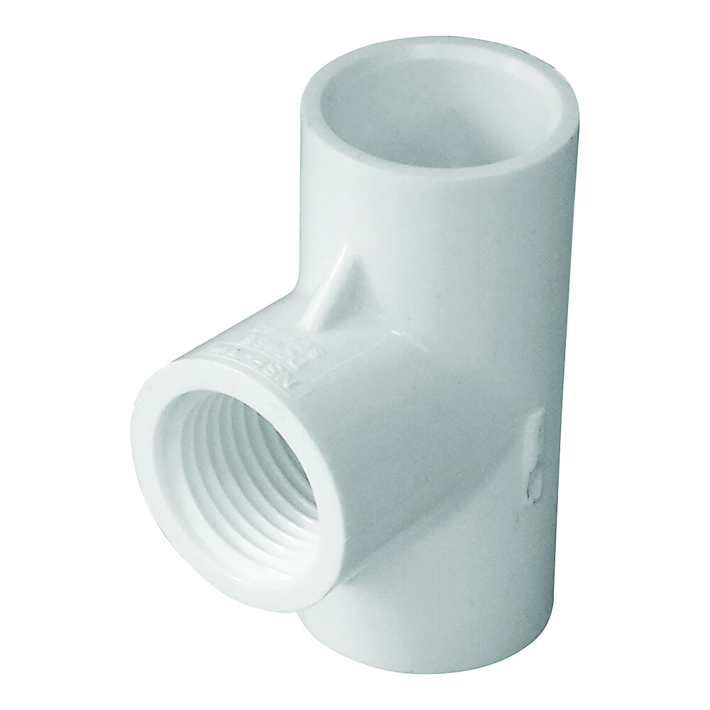 LASCO 402005BC PVC Sch40 Tee, 1/2&quot; SXSXFP
