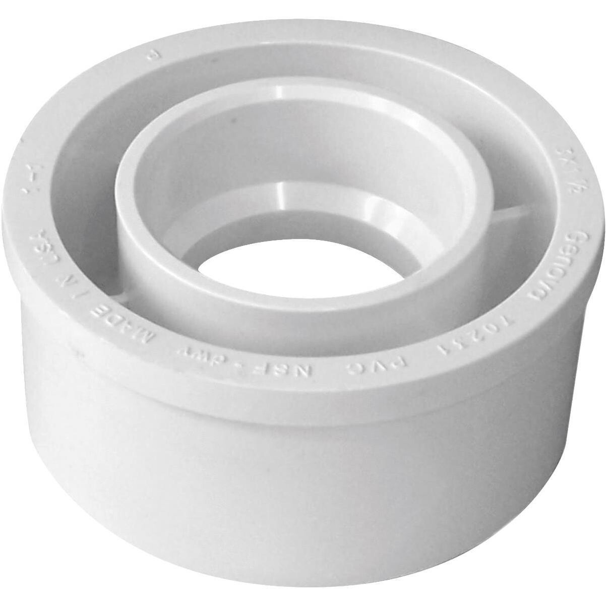 IPEX 192762 PVC DWV Reducer Bushing, 3&quot;X1-1/2&quot;