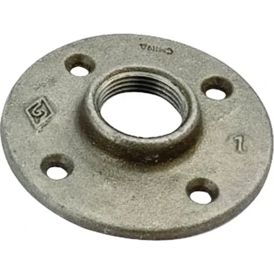 ProSource 27-3/4B Black Steel Floor Flange, 3/4&quot;