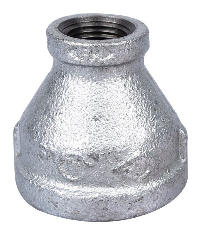 ProSource PPG240-32X15 Galv Steel Reducer Coupler, 1-1/4&quot;X1/2&quot;