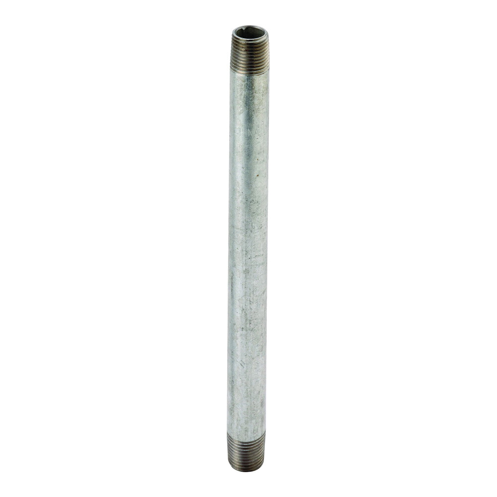 ProSource 1/2X8G Galv. Steel Pipe Nipple, 1/2"X8"