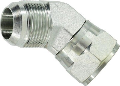 Hydraulic Ell Adaptor, 5/8&quot;MJ X 5/8&quot;FJX  45Deg