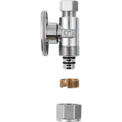 PlumbPak PP2887EZ Straight Shut Off Valve, 1/2CX3/8C
