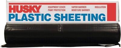 Orgill Poly 6X24-B Black Plastic Sheeting, 24&#39;X100&#39; 6-MIL