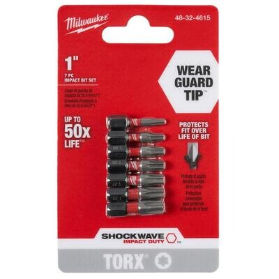 Milwaukee 48-32-4615 Torx Bit Set, 7-Pc.