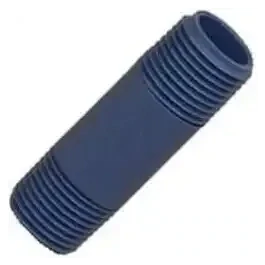 LASCO 220060BC Threaded SCH80 PVC Pipe Nipple, 2&quot;X6&quot;