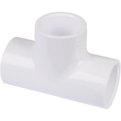 LASCO 401005BC PVC Sch40 Tee, 1/2&quot;