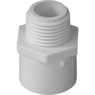 LASCO 436005BC PVC Sch40 Male Adaptor, 1/2&quot;