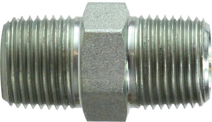 Hydraulic Pipe Nipple, 3/8"x1/4"