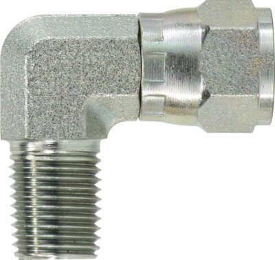 Hydraulic Ell Adaptor, 3/8&quot;MP X 1/2&quot;FJX