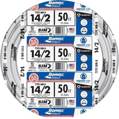 Southwire 14/2NM-WGX50 Building Wire