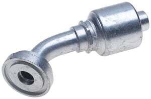 Hydraulic Fitting, 1/2&quot;X3/4&quot; O-Ring Flange 45Deg