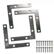 National Hardware N113-969 Corner Brace,3&quot;X1/2&quot; Znc Pltd  4PK
