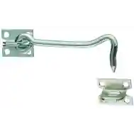 National Hardware N122-283 Gate Hook &amp; Eyes, 5&quot; Znc Pltd