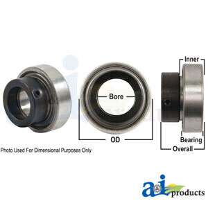 Round Bore Ag Bearing, 1.500X3.149