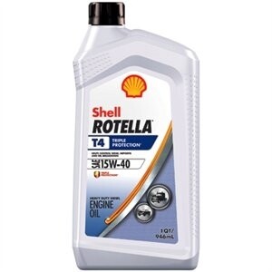 Rotella T 15W-40 Oil, 1-Qt