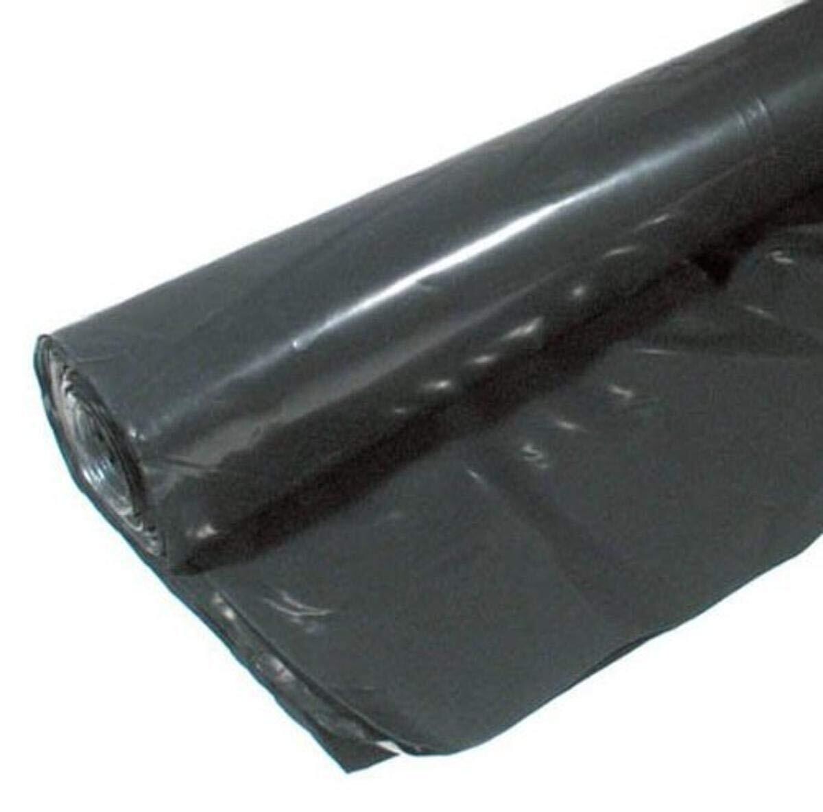 Warp&#39;s 4CH15-G=B Black Plastic Sheeting, 15&#39;X25Ft 4MIL