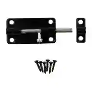 National Hardware N151-621 Standard Barrel Bolt, 4&quot; Black