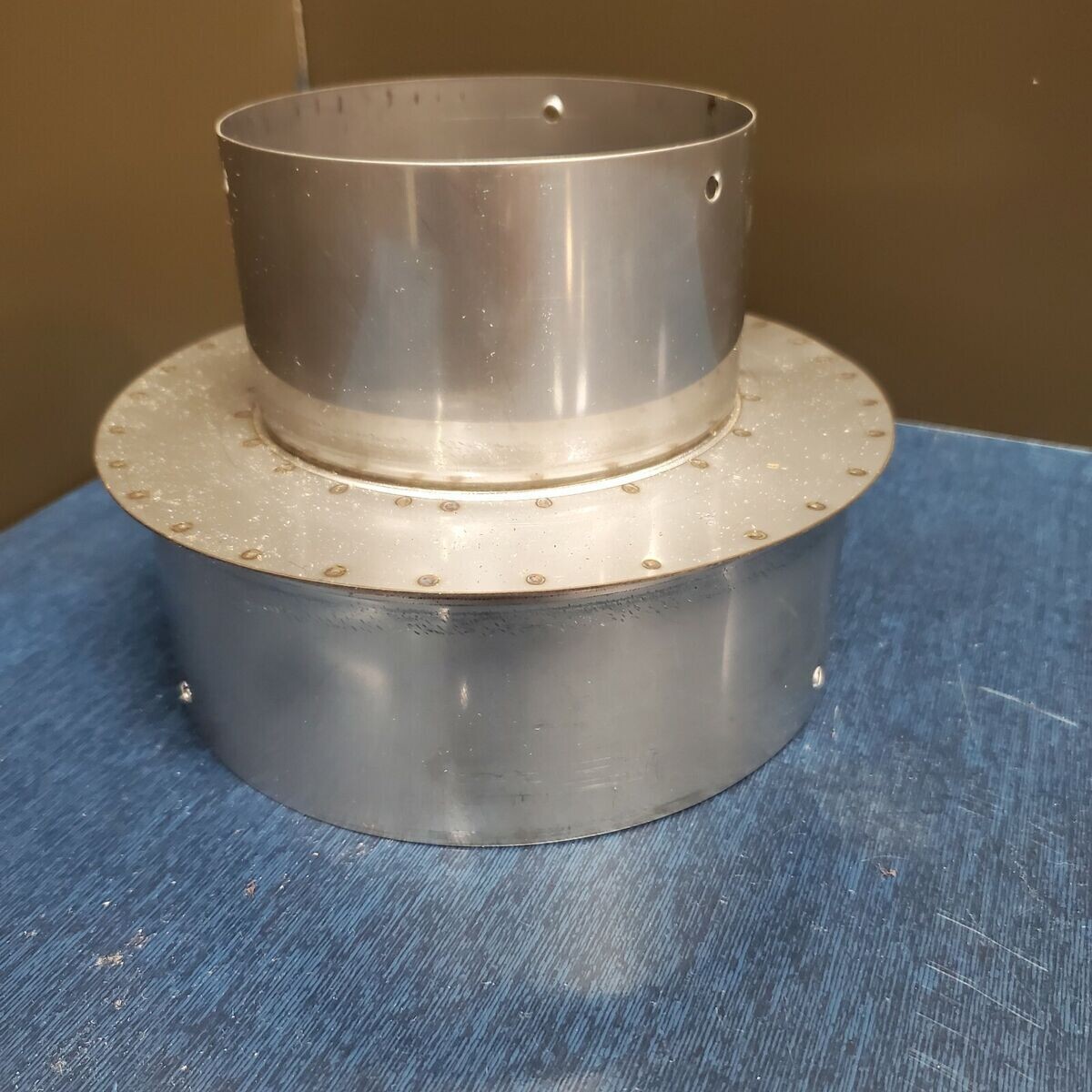 Stainless Steel Stove Pipe Adaptor Bushing, 7&quot; Crimp X 8&quot;