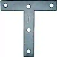 National Hardware N113-753 T-Plates, 4&quot;X4&quot; Znc Pltd  2Pk