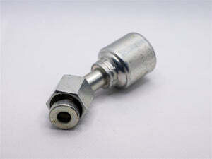 Hydraulic Fitting, 1/2&quot;X3/4&quot; Female Flat Face O-Ring  45Deg