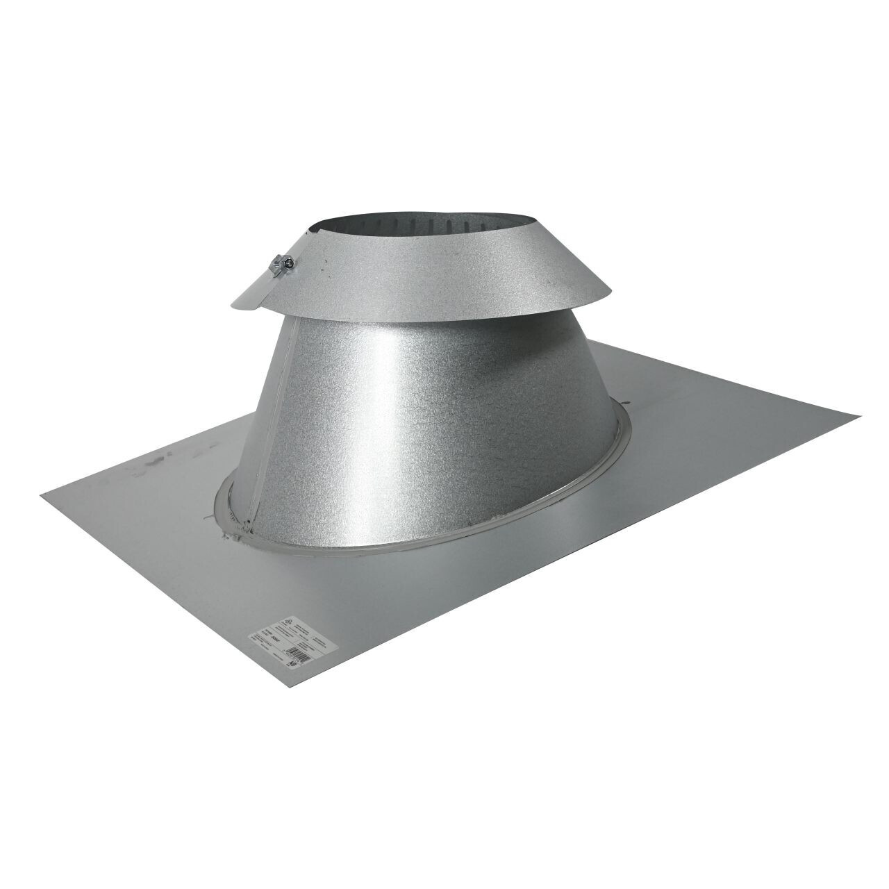 Roof Flange w/Storm Collar, 6&quot; SS 4-6 Pitch