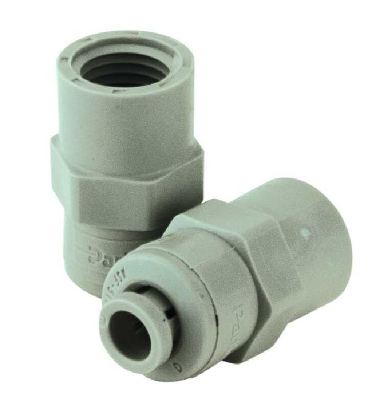 Push Connect Female Adaptor, 3/8&quot;