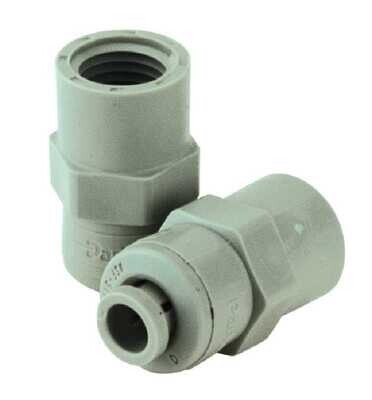 Push Connect Female Adaptor, 3/8&quot;