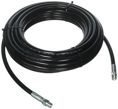 Sewer Jetting Pressure Washer Hose, 1/4&quot;X50Ft, 1/4&quot; M x 1/4&quot; M Swivel, 4400 PSI, 160°F