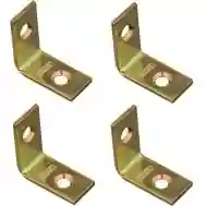 National Hardware N190-819 Corner Brace, 1&quot;X1/2&quot; Brass