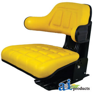 Universal Yellow Tractor Seat w/Adjustable Base