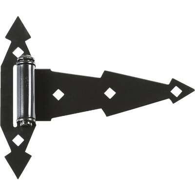 National Hardware N165-480 Black 7&quot; Gate Hinges