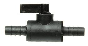 Poly Barbed Ball Valve, 3/8&quot;