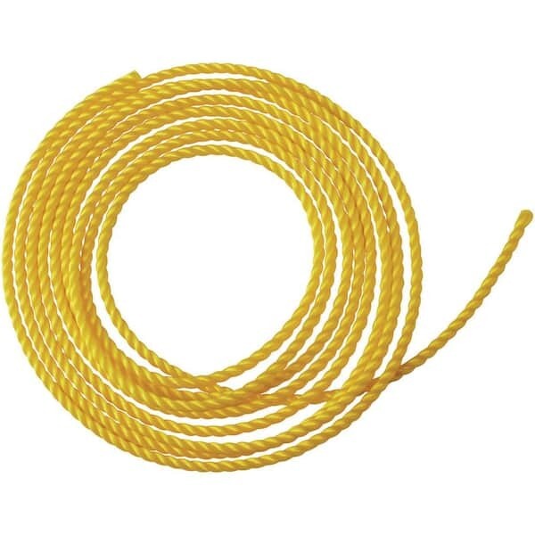 Yellow Poly Twisted Rope, 1/4&quot;