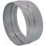 Stainless Steel Stove Pipe Nipple, 7&quot; Crimp x 7&quot; Crimp