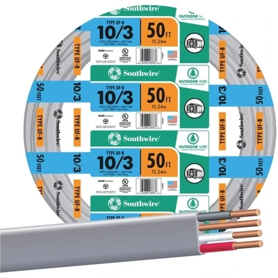 Southwire 10/3UF-WGX50 Building Wire