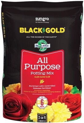 Sun Gro 1410102 2.0 Large Black Gold Potting Soil, 2CF