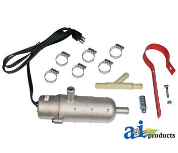 Tank Heater, 1000W, 120V/8.3A,  16-25Qts Capacity, 5/8&quot; Connections