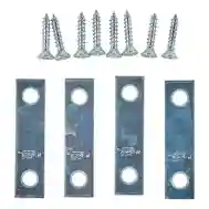 National Hardware N114-314 Mending Braces, 2&quot;X1/2&quot; Znc Pltd