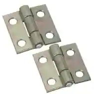 National Hardware N145-920 Narrow Hinges, 1&quot; Znc Pltd